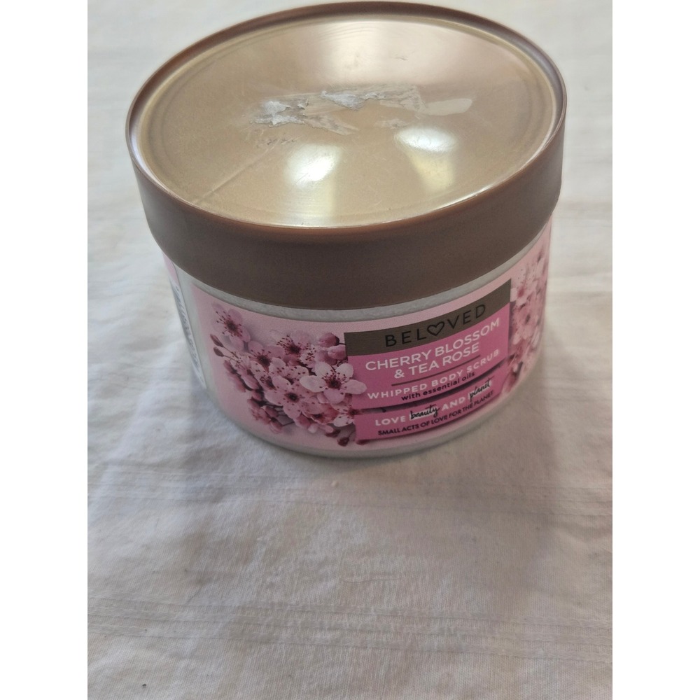 Beloved Cherry Blossom Tea Rose Whipped Body Scrub with Essential Oils - Picture 6 of 6